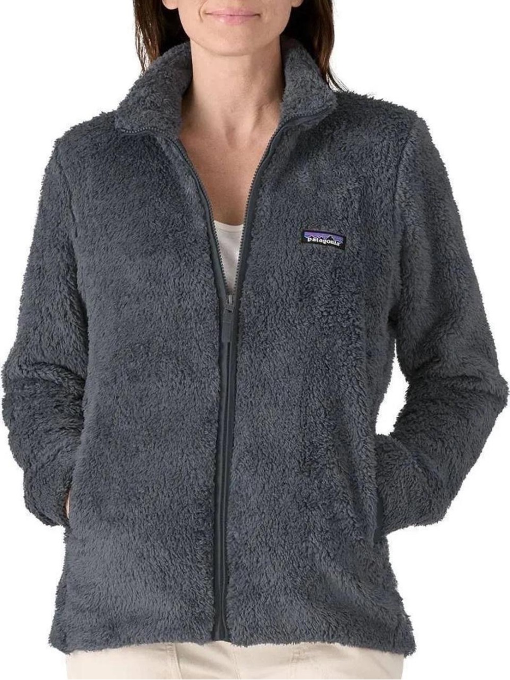 Patagonia Women’s Charcoal Gray Teddy Fleece Zip Jacket